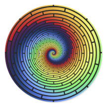 Pegatina del arcoiris ROY G BIV