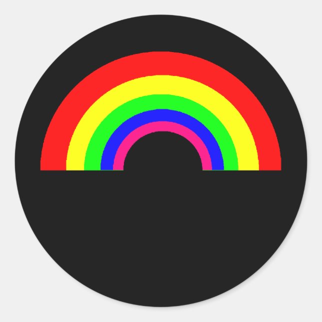 Pegatina del arcoiris suave (Anverso)