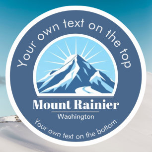 Pegatina del área de esquí de Mount Rainier Washin
