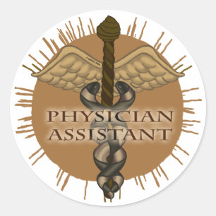 Pegatina del asistente médico Caduceus