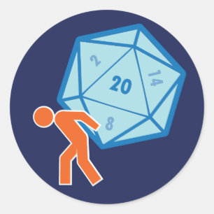 Pegatina del Atlas D20
