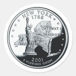 Pegatina del barrio del estado de Nueva York