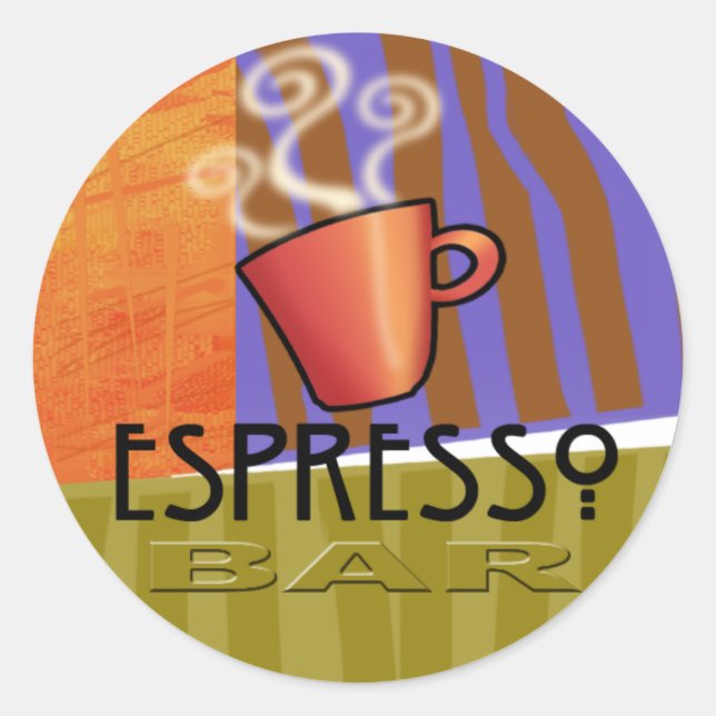 Pegatina del Bella Artes del Bar Espresso (Anverso)