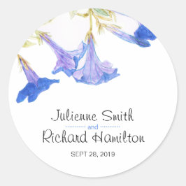 Pegatina del Boda Botánico Rústico Floral Moderno