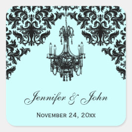 Pegatina del Boda de la lámpara de araña de Damasc