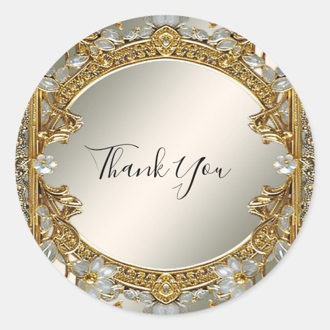 Pegatina del Boda de sellos florales blancos de lo (Anverso)