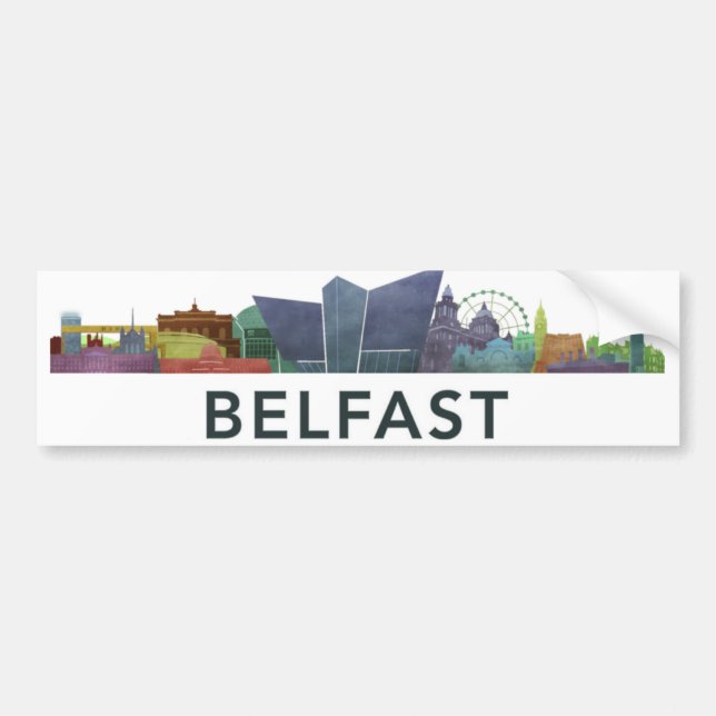 Pegatina del bumber de Belfast (Frente)