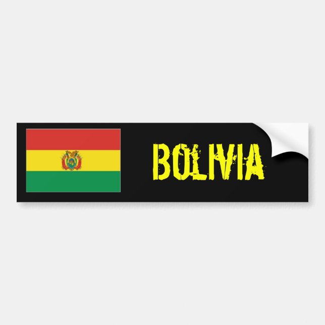 Pegatina del bumber de Bolivia (Frente)
