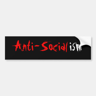 Pegatina del bumber del Anti-Socialismo