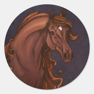 Pegatina del caballo árabe