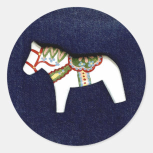 Pegatina del caballo blanco