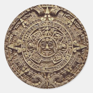 Pegatina del calendario maya