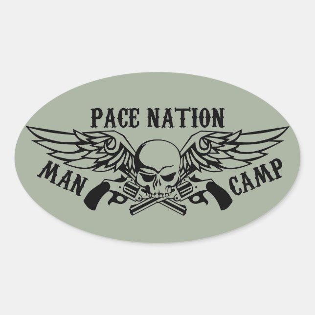 PEGATINA del campamento de OD Man (Anverso)