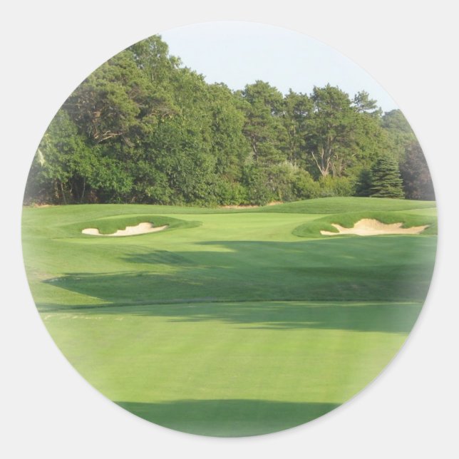 Pegatina del campo de golf (Anverso)