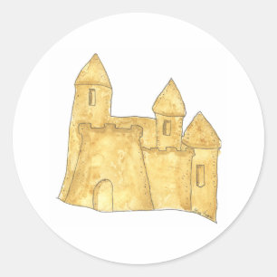 Pegatina del castillo de la arena