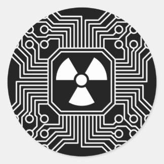 Pegatina del circuito radiactivo