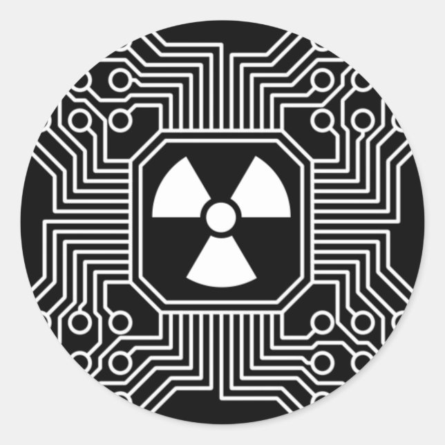 Pegatina del circuito radiactivo (Anverso)