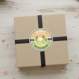 Pegatina del Círculo del Parque 1701