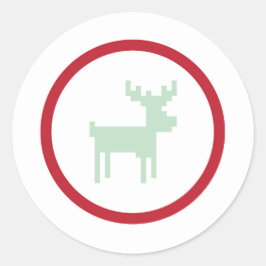 Pegatina del clima de suero de renos