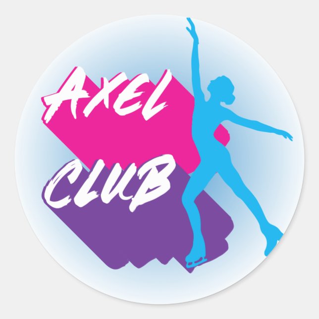 pegatina del "club Axel" (Anverso)