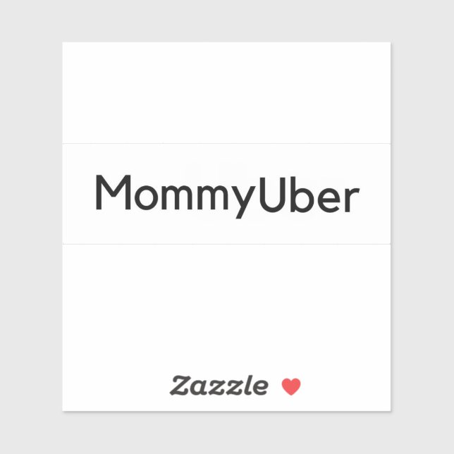 Pegatina del coche de MommyUber Uber (Hoja)