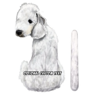 Pegatina del coche del perro de Bedlington Terrier