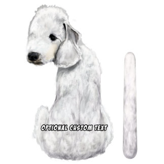 Pegatina del coche del perro de Bedlington Terrier