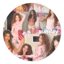 Pegatina del Collage del Sunday Kalogeras