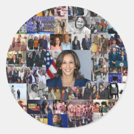 Pegatina del Collage Kamala Harris