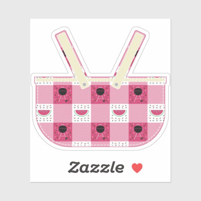 Pegatina del concurso de picnic de verano (Hoja)