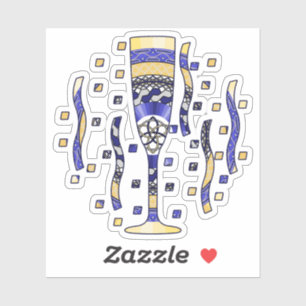 Pegatina del concurso de tostadas de Año Nuevo