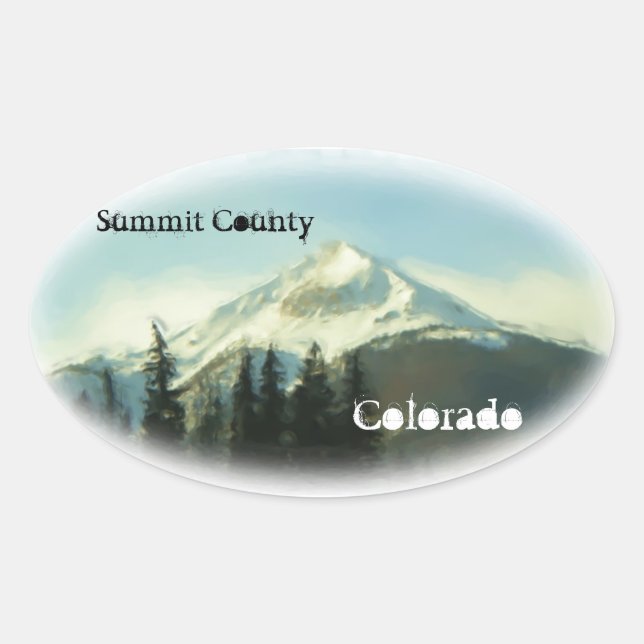 Pegatina del Condado de la Cumbre (Anverso)