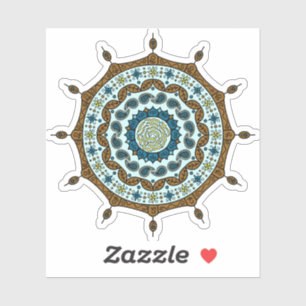 Pegatina del contorno del cobre de la fantasía de