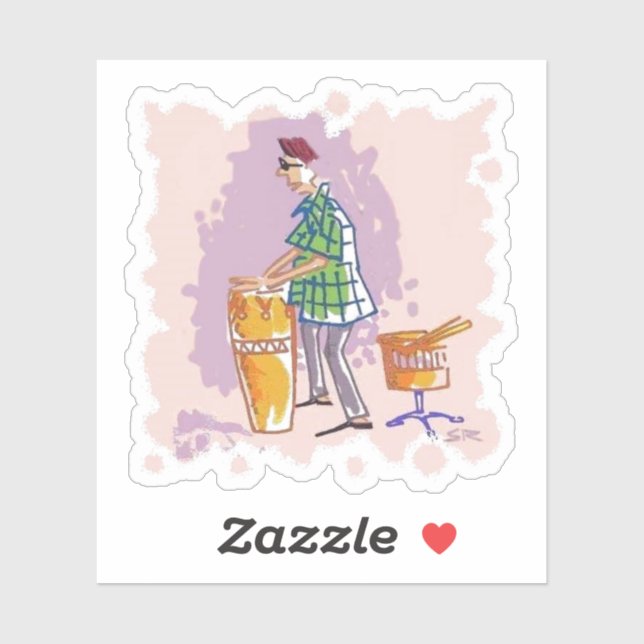 Pegatina del contorno del tambor I (Hoja)