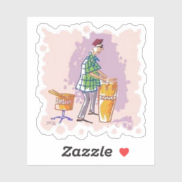 Pegatina del contorno del tambor I