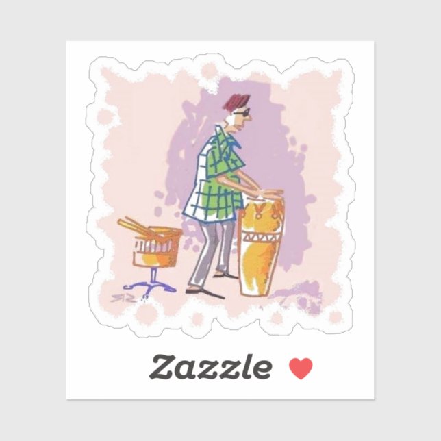 Pegatina del contorno del tambor I (Hoja)