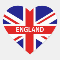 Pegatina del corazón de Inglaterra