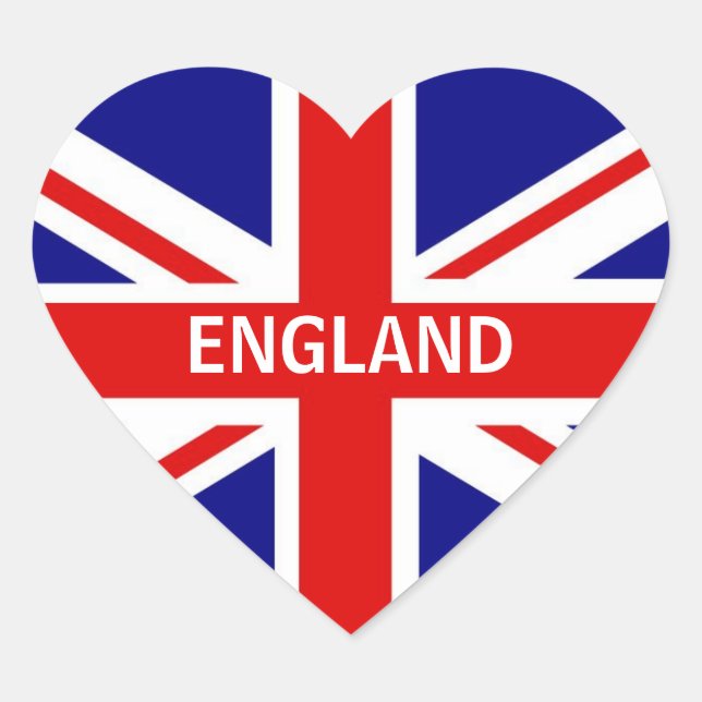 Pegatina del corazón de Inglaterra (Anverso)