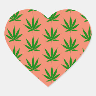 Pegatina del corazón de la hoja de sal