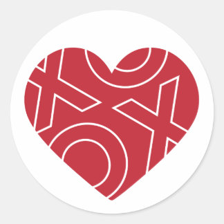 Pegatina del corazón de los abrazos de besos