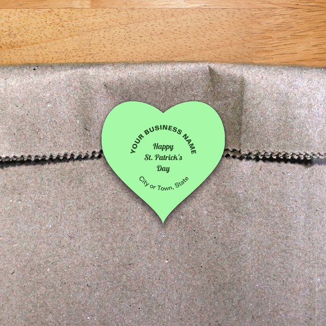 Pegatina del corazón de negocios Light Green Saint (Subido por el creador)