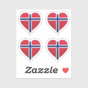 Pegatina del corazón del orgullo de la bandera de 