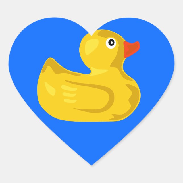 Pegatina del corazón del pato (Anverso)