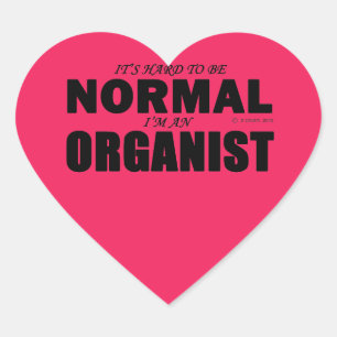 Pegatina del corazón orgánico normal
