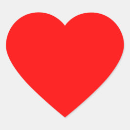 Pegatina del corazón rojo