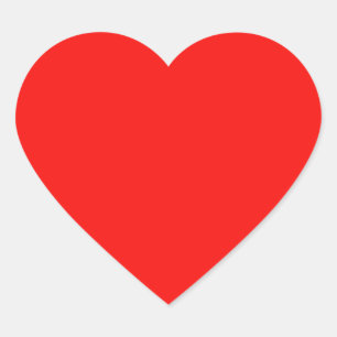 Pegatina del corazón rojo