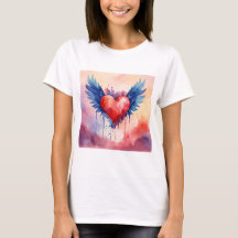 Pegatina del corazón rosado Diseñar camiseta para