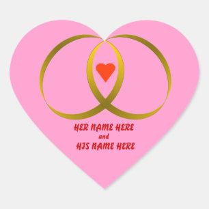 PEGATINA DEL CORAZÓN Y DEL ANILLO