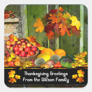 Pegatina del cuadrado del ~ del hogar de cosecha