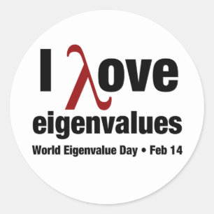 Pegatina del Día de Eigenvalue